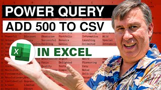 Power Query To Add Numbers To CSV Data - Dueling Excel 193