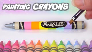 Painting on Crayola CRAYONS... yes ON them