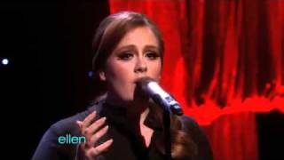Adele Someone Like You On Ellen DeGeneres Show Brit Winnner Adele Sings Someone Like You