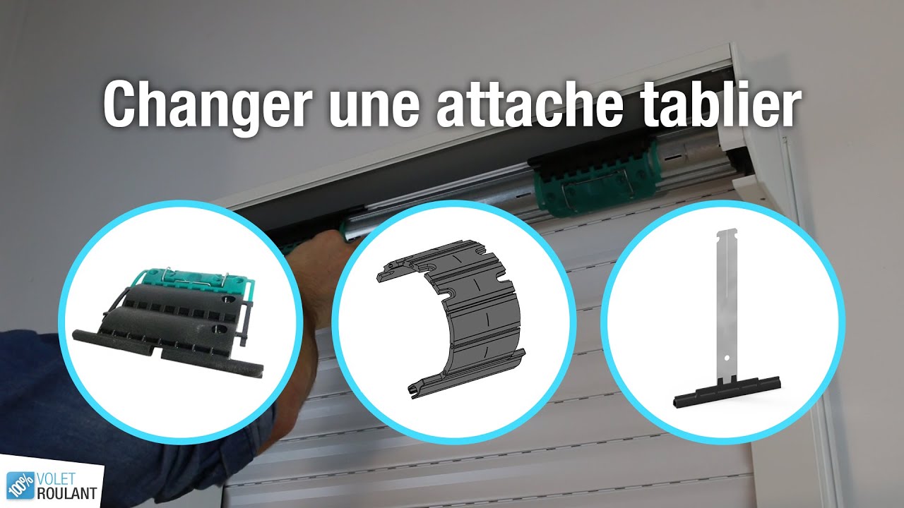 Changer une attache tablier de volet roulant (volet roulant décroché)