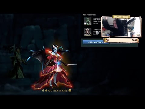 Sheepo's reaction to getting Ultra Rare QoP immortal