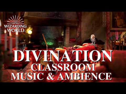 Divination Classroom Ambience - Harry Potter Inspired ASMR - Magical tea room Fireplace 1 hour