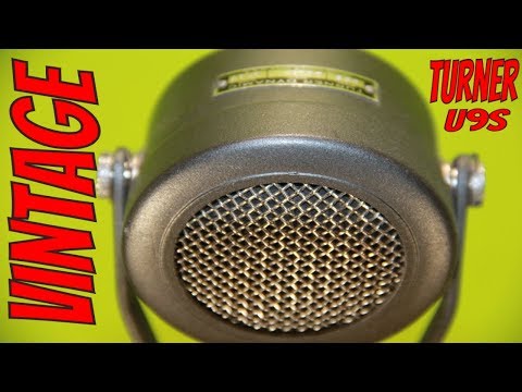 Vintage Turner U9S Dynamic Microphone Test and Review 2019