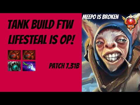 Meepo Tank Build is the NEW META! - Dota 2 7.31b Gameplay [4K 60FPS]