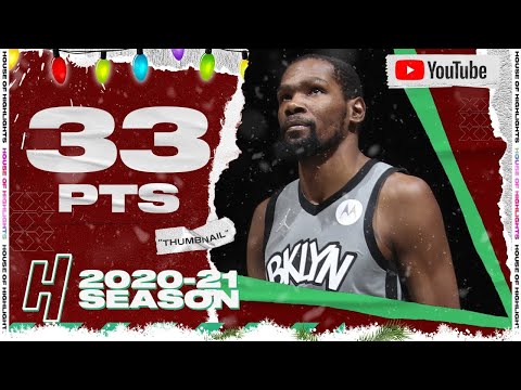 Kevin Durant 33 PTS 11 REB 8 AST Highlights vs Hawks | December 30, 2020
