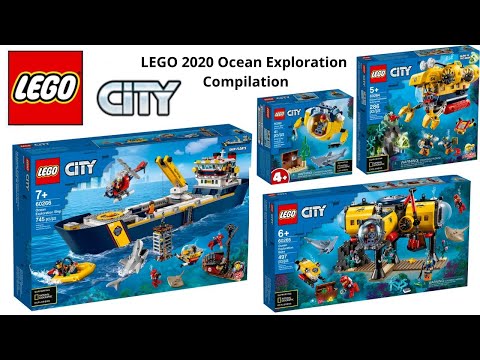 LEGO 2020 Ocean Exploration Sets 60263 60264 60265 60266 Unboxing Speed Build Review Compilation