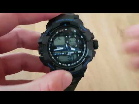 Мужские часы Skmei Fresh / 1164. Видео обзор! Инструкция! Как настроить!