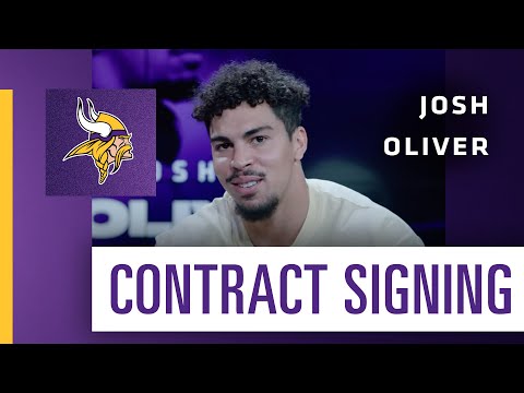 Josh Oliver Signs His Contract and Officially Becomes a Viking