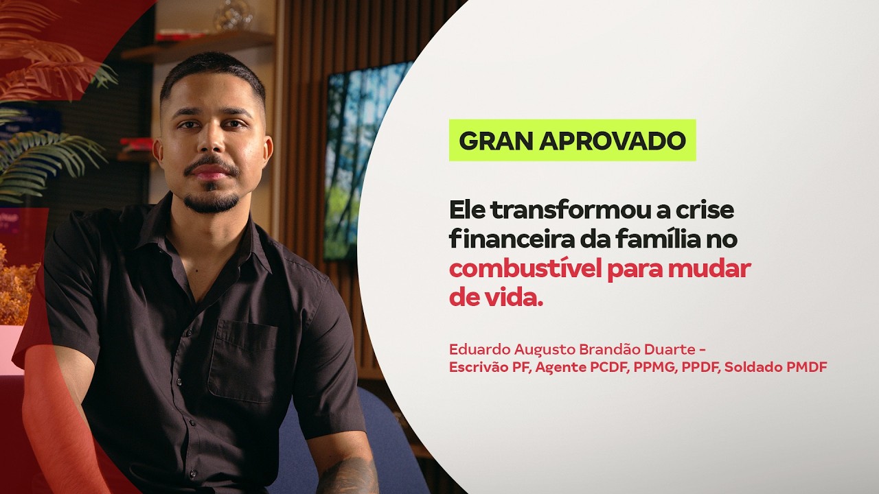 O que mudou na vida de Eduardo após 5 aprovações na carreira policial?