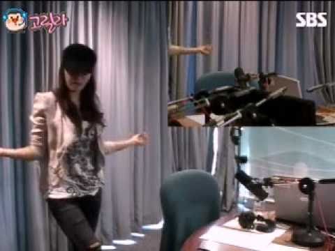 101012 An JinKyoung - 러브FM SBS (Study to dance with her "Love is pitiful")