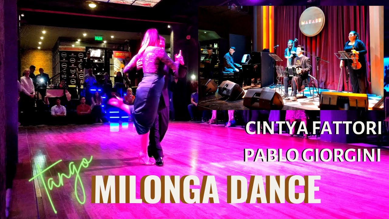 Nice tango milonga dance, Cynthia Fattori, Pablo Giorgini, Parakaultural, Buenos Aires 2023