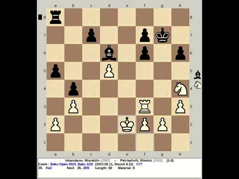 Iskandarov, Misratdin vs Petriashvili, Nikoloz | Baku Open 2023, AZE #chess