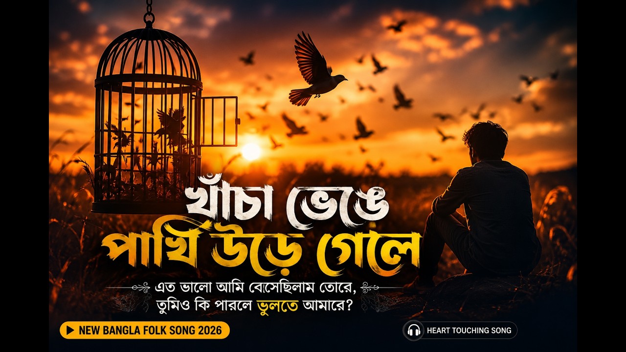 খাঁচা ভেঙে পাখি উড়ে গেলে | এত ভালো আমি বেসেছিলাম তোরে | নতুন বাংলা বাউল গান | Sad Bangla Folk Song