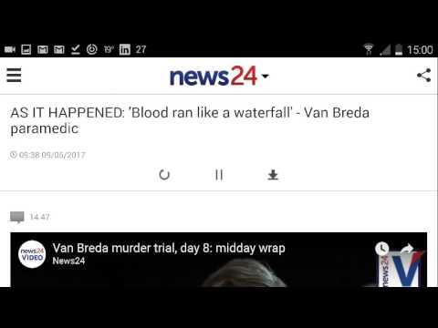 Van Breda Murders - - Paramedic testimony of crime scene