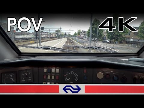 Slow train ahead..TRAIN DRIVER'S POV Hilversum - Schiphol VIRM 17mei 2019