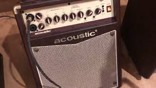 Video thumbnail for The WalkaBout Drum played through the Acoustic A20 amp by WalkaBout Drum