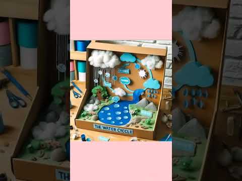 Water cycle project ideas l How to make water cycle project l #watercycle #project #scienceproject