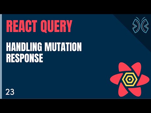 React Query Tutorial 23 Handling Mutation Response