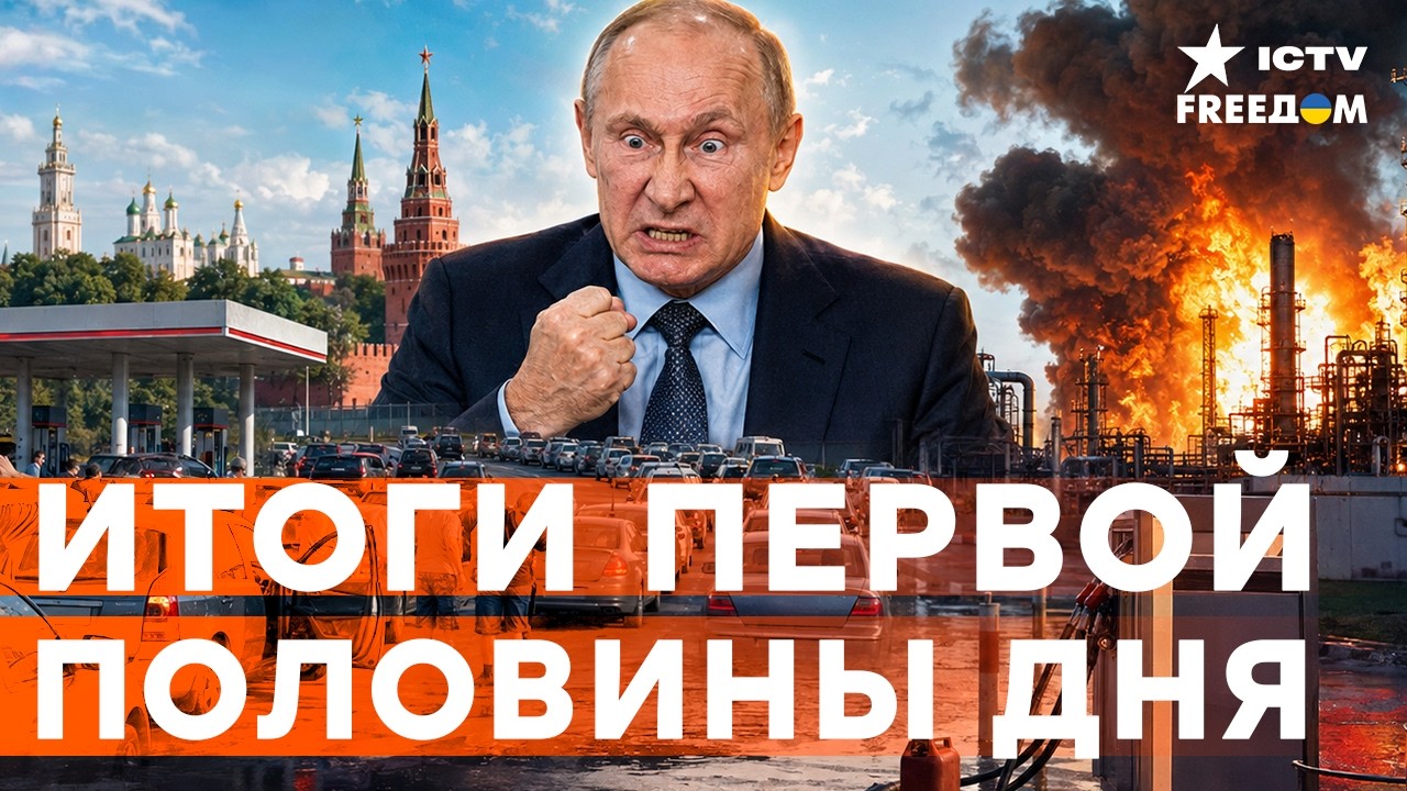 КОШМАР! Очереди на АЗС в РФ бьют рекорды. Кремль отчаянно маскирует фронтово?