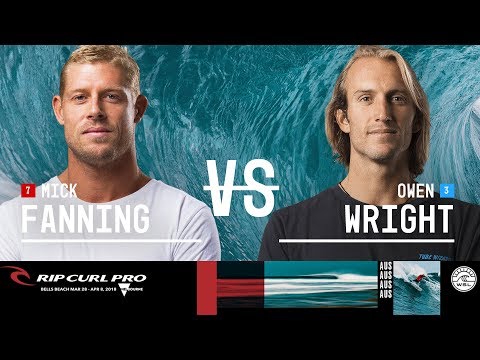 Mick Fanning vs. Owen Wright - Quarterfinals, Heat 2 - Rip Curl Pro Bells Beach 2018