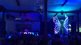 Burlesque LED Theatre@Bora Bora beach club season 2014( led wings) 1