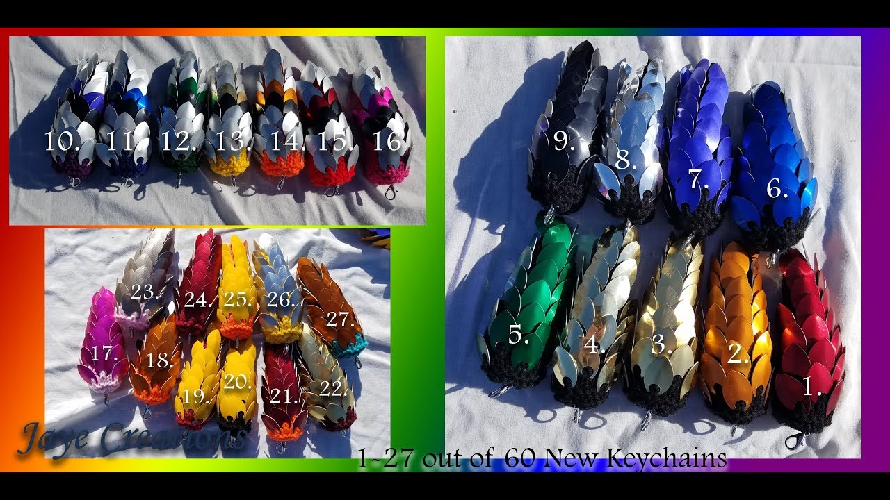 60 Brand New Keychains on Etsy!