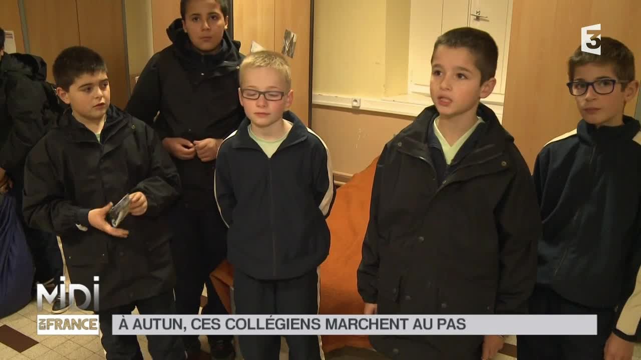LE FEUILLETON : À Autun, ces collégiens marchent au pas