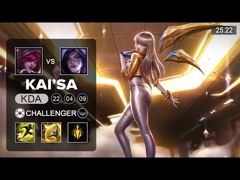 Kai'Sa vs Xayah ADC - KR Challenger - Patch 25.22 Season 15
