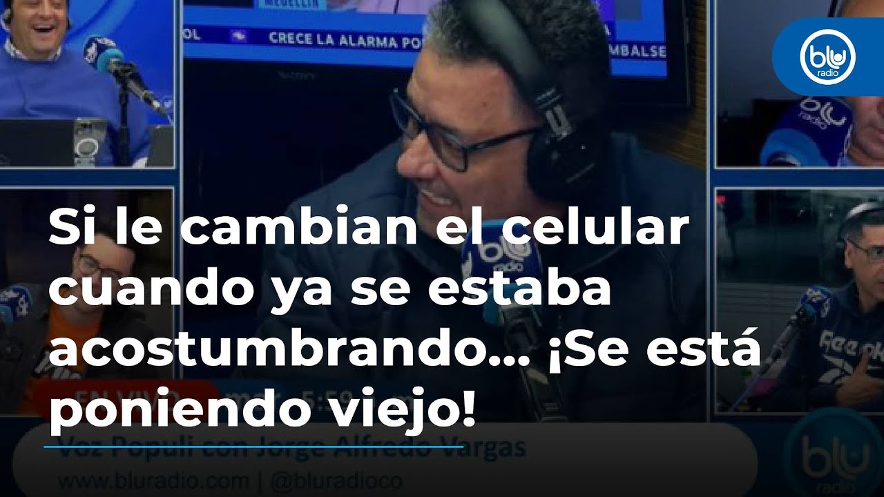 Si le cambian el celular cuando ya se estaba acostumbrando... ¡Se está poniendo viejo!