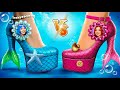 Blue Mermaid Vs Pink Mermaid One Color Secret Room Challenge IRL