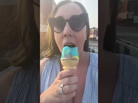 Superman ice cream is elite—taste better when you walk for it! #foryou