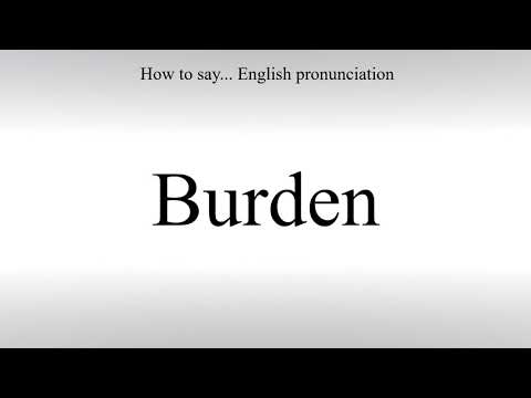 How To Pronounce Burden - How To Say: American pronunciation