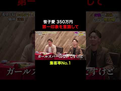 経済学科 第一印象を意識して　【笹子愛】希望年収350万円　#夜職版就活NEO