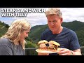 Gordon Ramsay Makes A Steak Sandwich In Spain With Tilly Ramsay