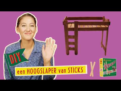 Build a Tiny Bunk Bed from Popsicle Sticks