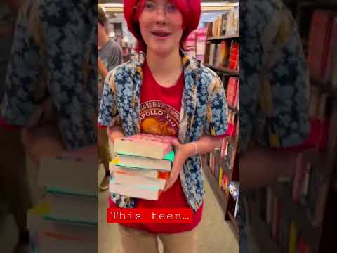 Book shopping with my teen