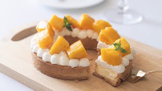 this sounds gross（00:06:01 - 00:11:27） - マンゴータルトの作り方Mango Tart｜HidaMari Cooking