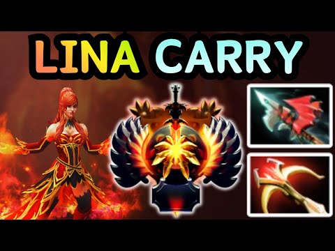 🔥 LINA CARRY ATTACK SPEED BURST DELETES HEROES | DOTA 2 GAMEPLAY 🔥