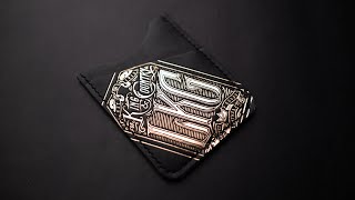 Making a GOLD FOILED leather WALLET!