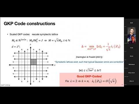 Jonathan Conrad:  Good Gottesman-Kitaev-Preskill codes from the NTRU cryptosystem