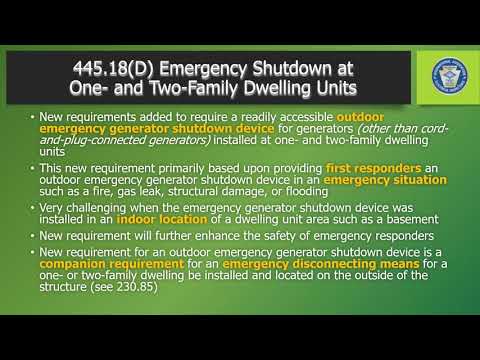IAEI Training Shorts — Emergency Shutdown at One- and Two-Family Dwellings