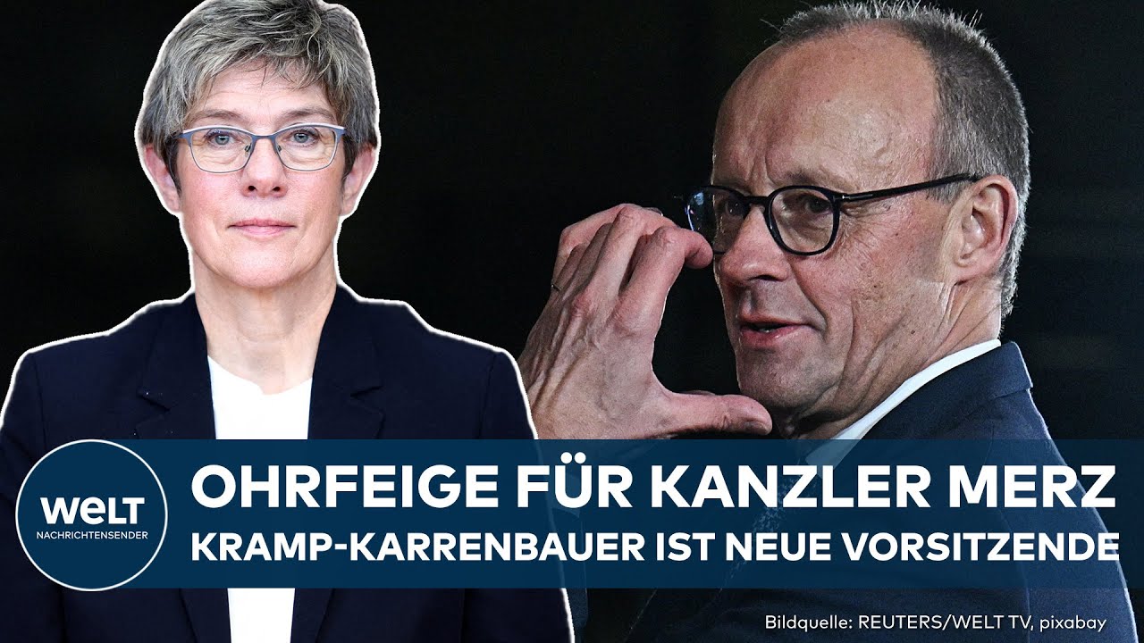 BERLIN: Ohrfeige für Kanzler Merz: AKK schlägt seinen Favoriten bei Adenauer-Stiftung