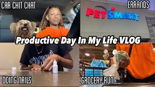 Productive Day In My Life + Car Chit Chat | Cleaning | Errands | Instacart