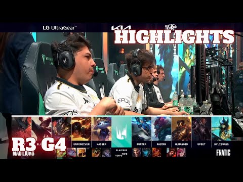 MAD vs FNC - Game 4 Highlights | Round 3 Playoffs S12 LEC Summer 2022 | Mad Lions vs Fnatic G4