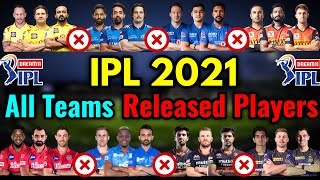 IPL 2021 | All Teams Released Players List | CSK, RCB, SRH, KKR, MI, RR,DC Released Players IPL 2021