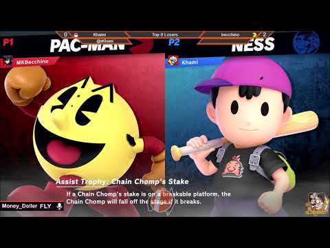 AOTM4 Losers Top 8 - Becchino(Pac Man) vs Khami(Ness)