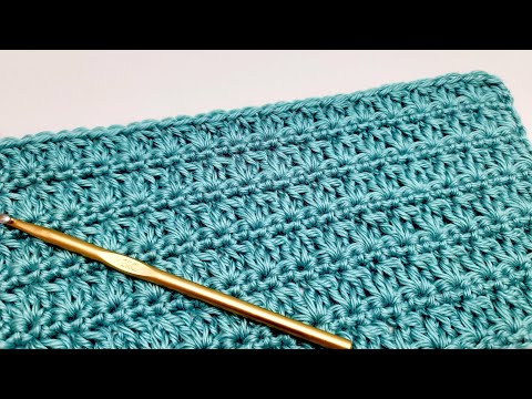 How To Crochet An EASY Stitch - Great For Crochet Blankets and Scarfs