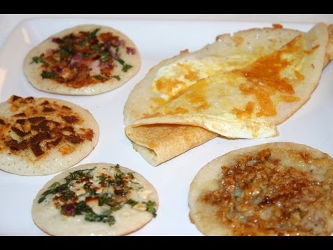 ウッタッパムと卵のドーサのレシピ - 南インドの料理 / カレーを見せてくれ (Uttappam and Egg Dosa Recipe - Cuisine from Southern India / Show Me The Curry)