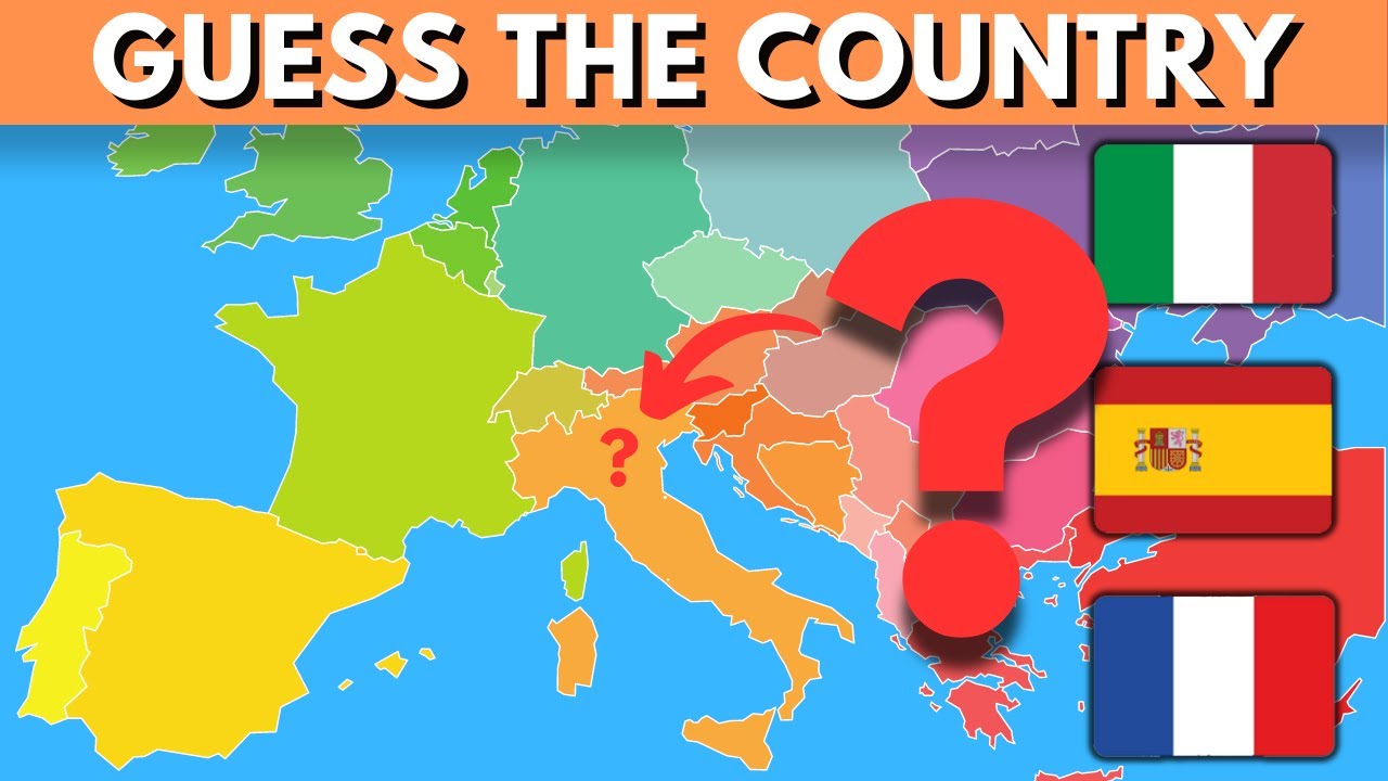 Guess the European Country on the map 🇪🇺🌍 | Test Your Knowledge Quiz