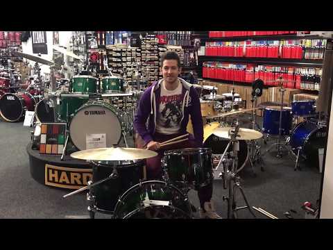 Yamaha Live Custom (3pc Shell Pack) in Emerald Shadow Sunburst